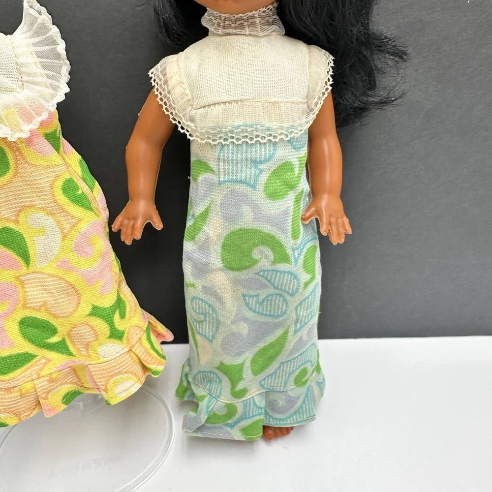 Vintage Hawaiian Doll Anekona Hawaii Souvenir 11.5” with Extra Dress
